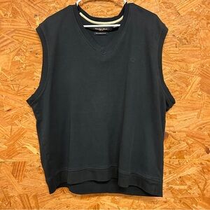 100% Combed Cotton  - Golden Bear - Charcoal Black Sleeveless Vest - Size XL